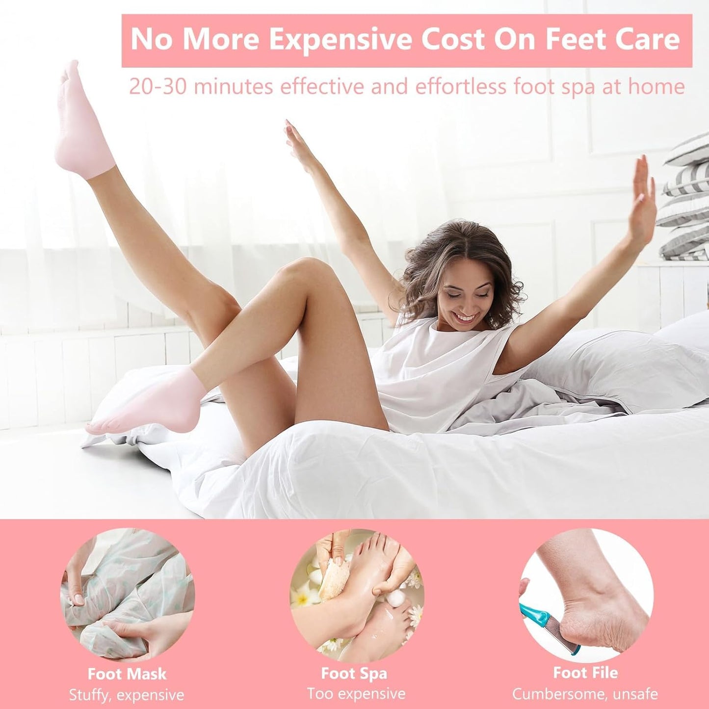 Silicone Socks for Spa and Pedicure