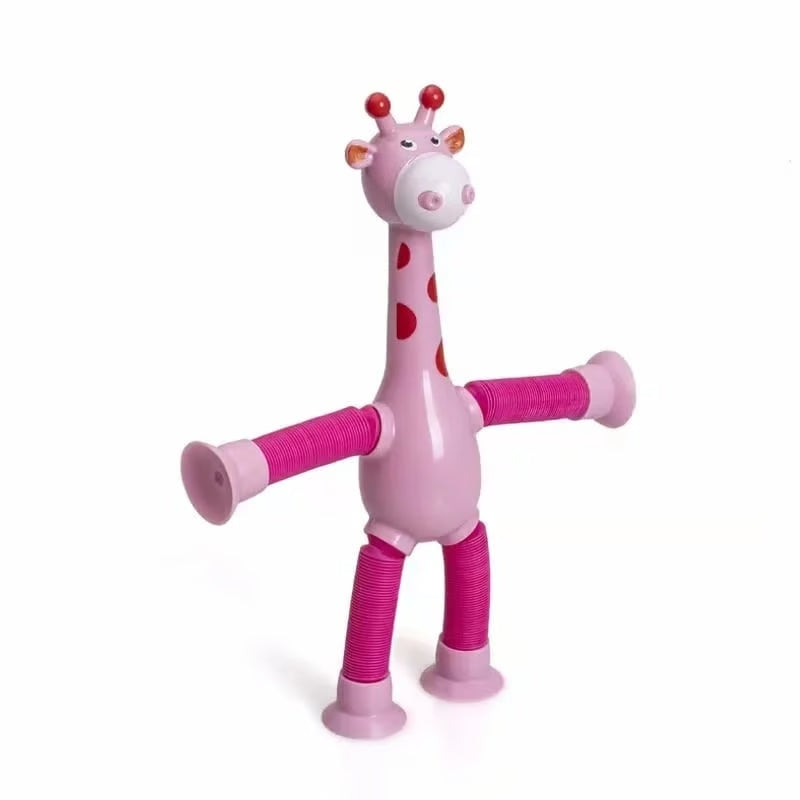 🔥 Children's Day Sale - Telescopic suction cup giraffe toy (Pack of 2)