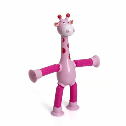 🔥 Children's Day Sale - Telescopic suction cup giraffe toy (Pack of 2)