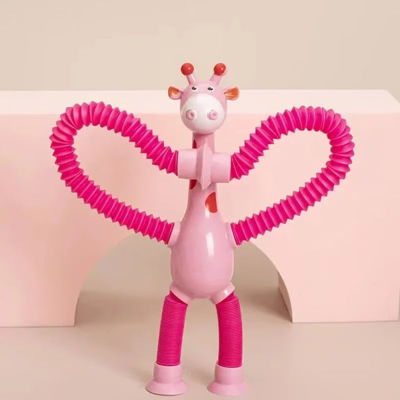 🔥 Children's Day Sale - Telescopic suction cup giraffe toy (Pack of 2)