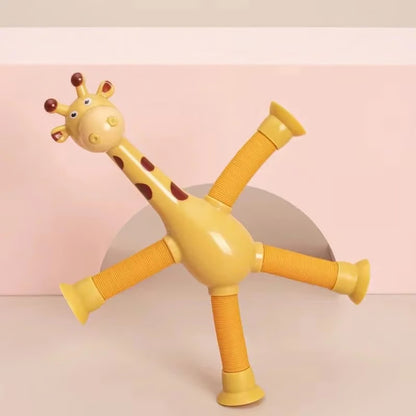 🔥 Children's Day Sale - Telescopic suction cup giraffe toy (Pack of 2)