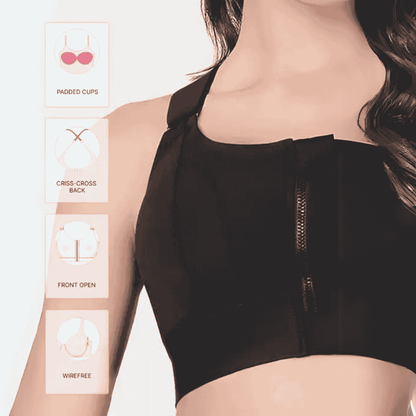 FitBra™ - High Quality Custom Fit Sports Bra (Black)