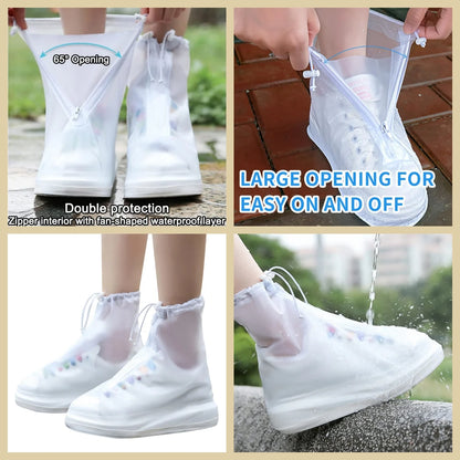 Reusable Portable Easy-to-wear Rain Shoe Cover