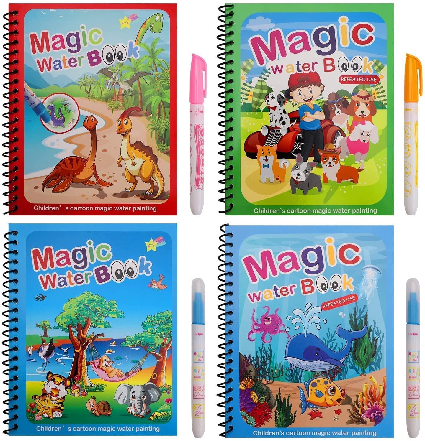 Magical Water Painting Book 🎨 (Pack of 4/8/12)