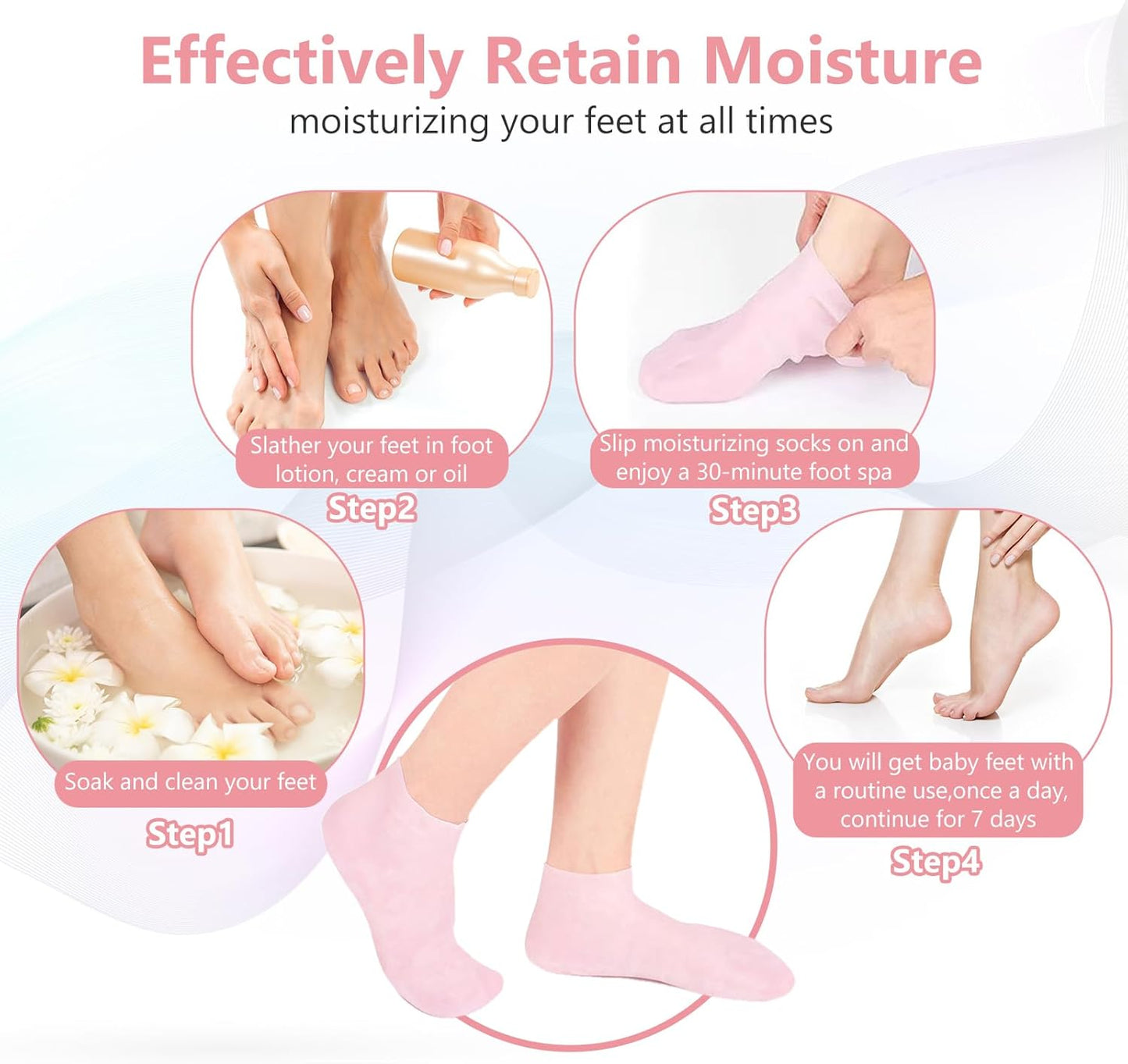 Silicone Socks for Spa and Pedicure