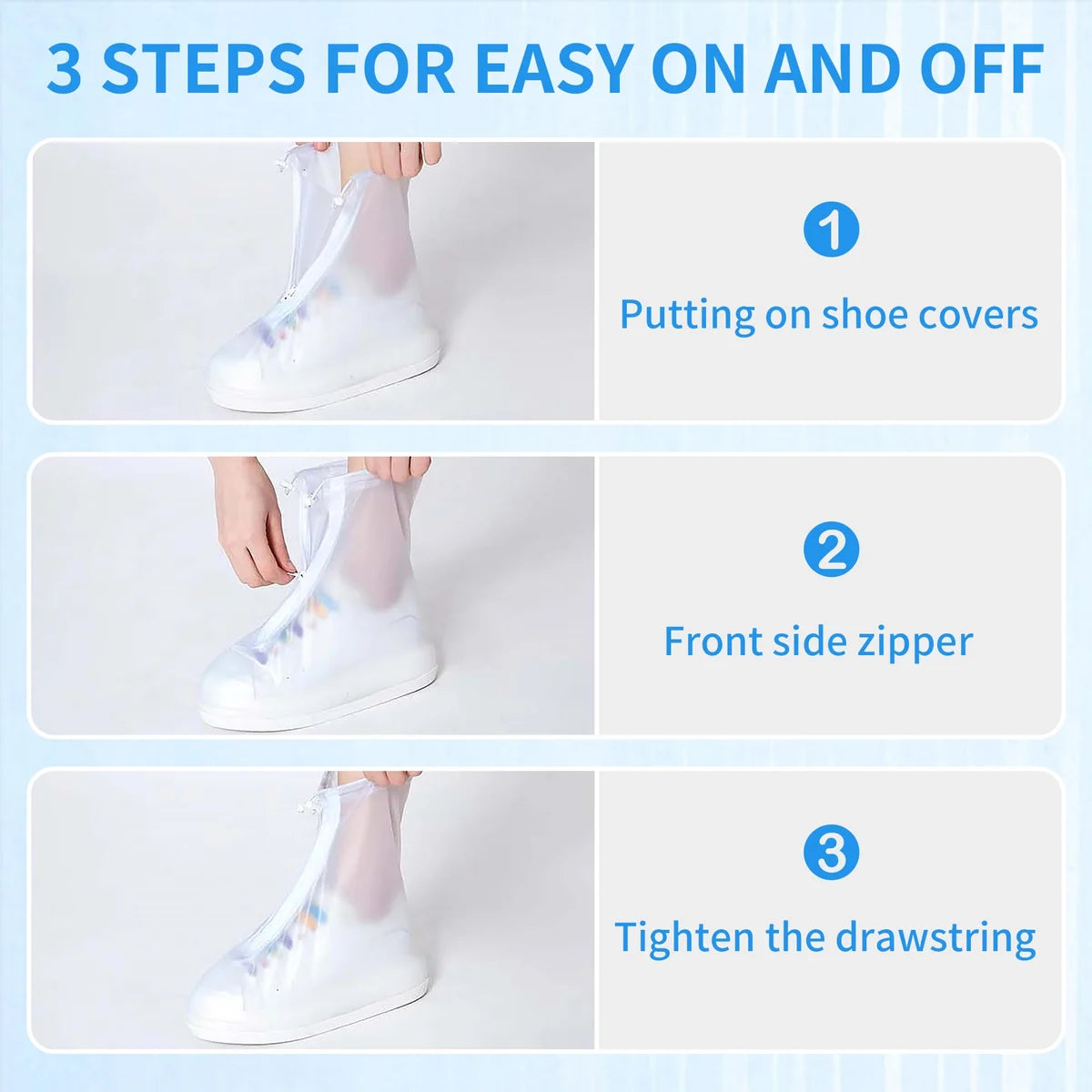 Reusable Portable Easy-to-wear Rain Shoe Cover