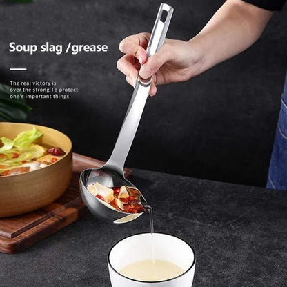 (🔥Hot Sale NOW- Buy One Get One FREE!) - Stainless Steel Spoon Oil Soup Separator