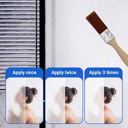 Waterproof Matte Glass Paint for Doors and Windows (Pack of 2) with Brush