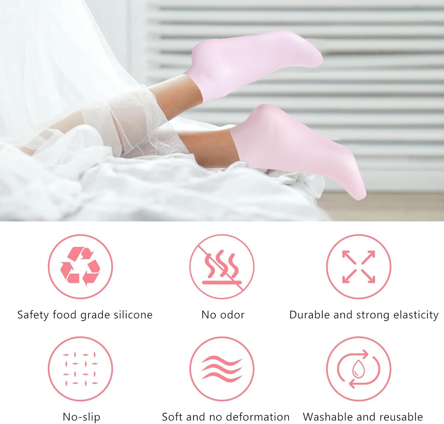 Silicone Socks for Spa and Pedicure