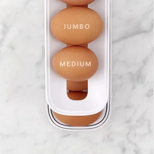 🥚Automatic Scrolling Egg Rack Holder Storage Box✨