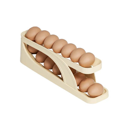 🥚Automatic Scrolling Egg Rack Holder Storage Box✨