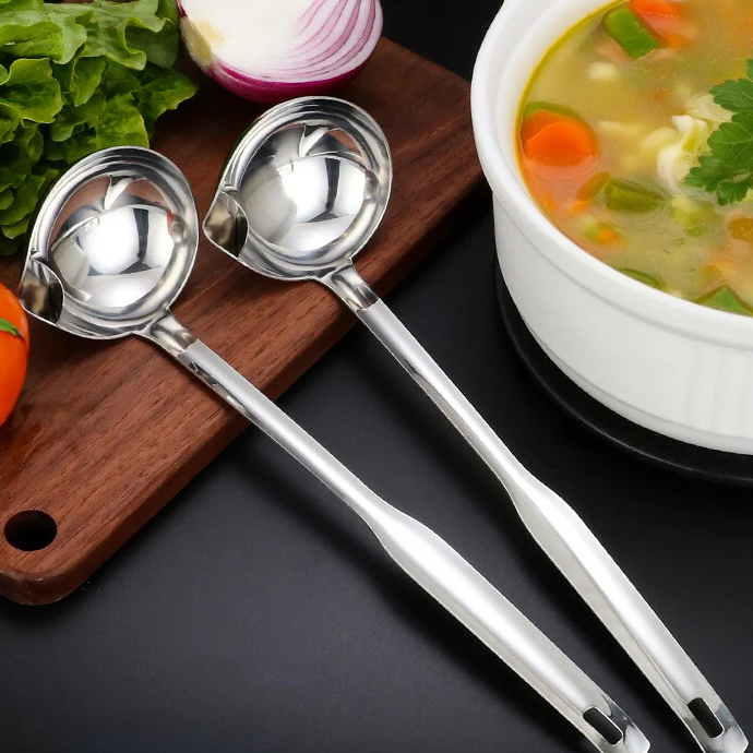 (🔥Hot Sale NOW- Buy One Get One FREE!) - Stainless Steel Spoon Oil Soup Separator