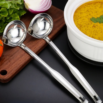 (🔥Hot Sale NOW- Buy One Get One FREE!) - Stainless Steel Spoon Oil Soup Separator