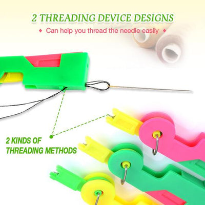 Automatic Plastic Thread Guide Needle Device (Pack of 3)