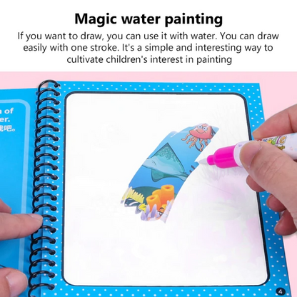 Magical Water Painting Book 🎨 (Pack of 4/8/12)