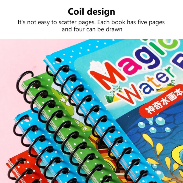 Magical Water Painting Book 🎨 (Pack of 4/8/12)