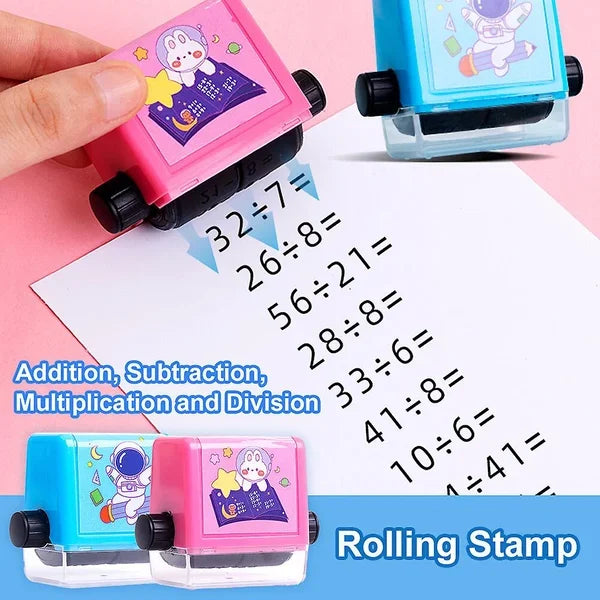 Brain Improvement Device for Kids,Roller Digital Teaching Stamp