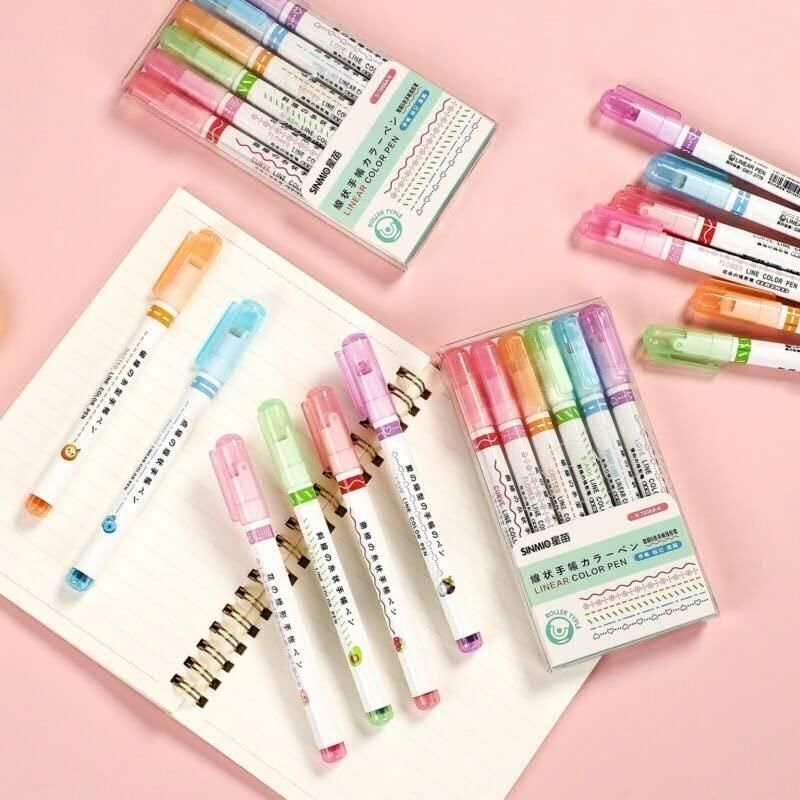 🔥🔥💖BEST GIFTS FOR KIDS - Dual Tip Pens with 6 Different Curve Shapes Fine Tips