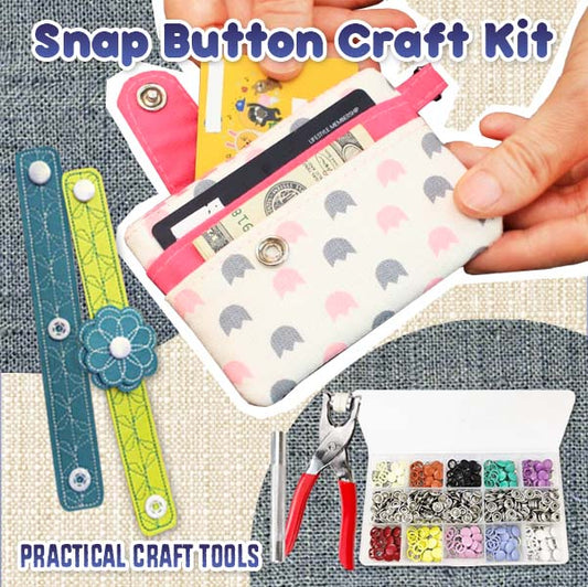 Snap Button DIY Craft Kit (with 144 pcs buttons box)